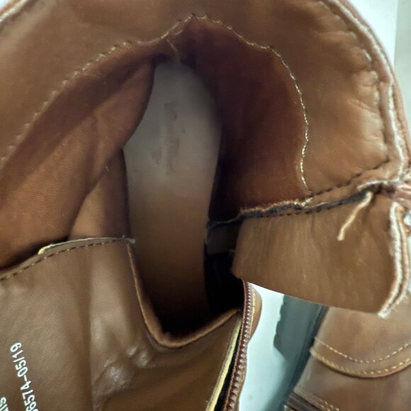 Universal Thread Dark Cognac Brown Combat Boots - Picture 7 of 8